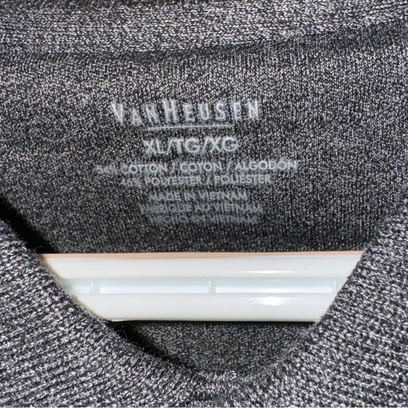 NWT Van Heusen Men’s Long Sleeve “Rain Bird” Polo Shirt Size XL - Picture 4 of 7